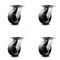 Service Caster 6 Inch Heavy Duty Glass Filled Nylon Caster Set with Roller Bearings, 4PK SCC-35S620-GFNR-4 - alternate 1